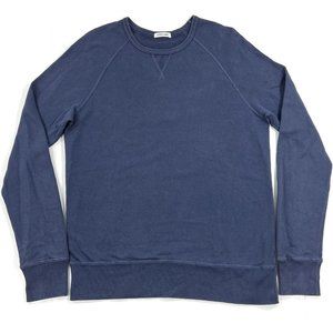 Hiro Clark Sweatshirt Mens XS Pullover Long Sleeve French Terry Navy Blue Canada